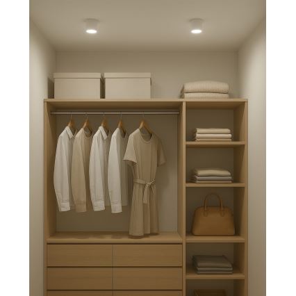 Iebūvējamais LED gaismeklis LED/5W/230V 3000/4000/6400K Ø 7,5 cm balts