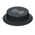 Iebūvējams bezvadu lādētājs + USB A+C melna