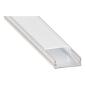 Iebūvējams profils LED lentēm, 1 m, sudraba/balts