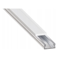 Iebūvējams profils LED lentēm 1 m, sudraba/balts