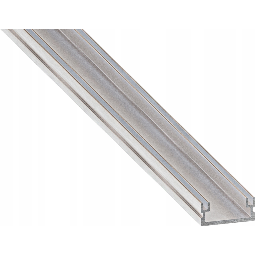 Iebūvējams profils LED lentēm 1 m, sudraba/balts
