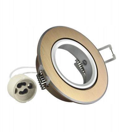Iegremdējama lampa EAST OPAL 1xGU10/8W/230V d. 8,5 cm zelta