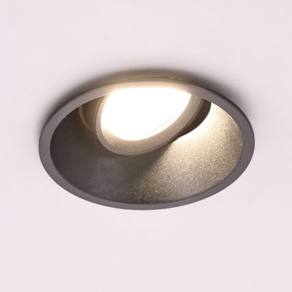 Iegremdējams gaismeklis EYE 1xGU10/25W/230V apaļš melns
