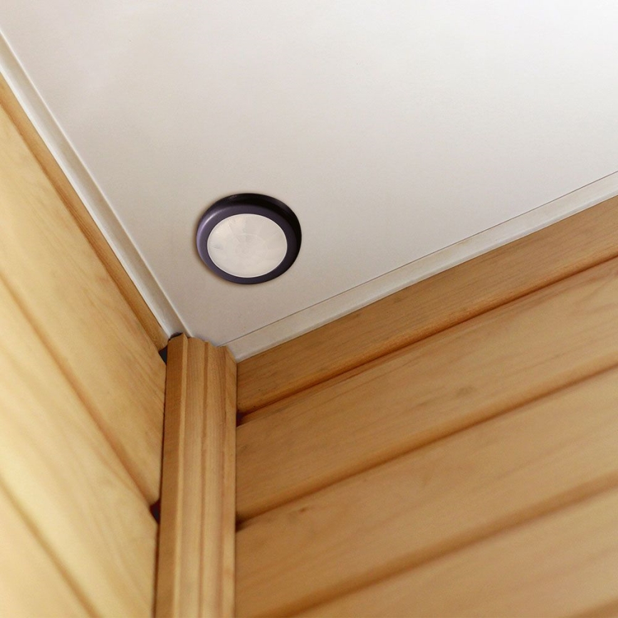 Iegremdējams kustību sensors PIR 360° 400W/230V melna