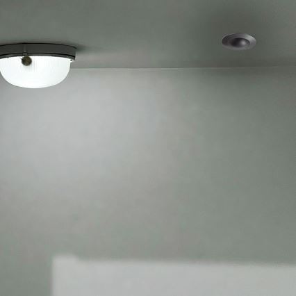 Iegremdējams kustību sensors PIR 360° 500W/230V melna
