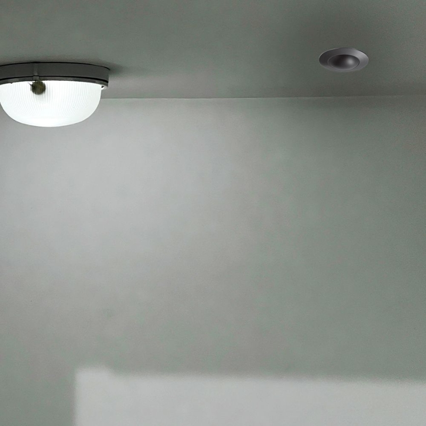 Iegremdējams kustību sensors PIR 360° 500W/230V melna