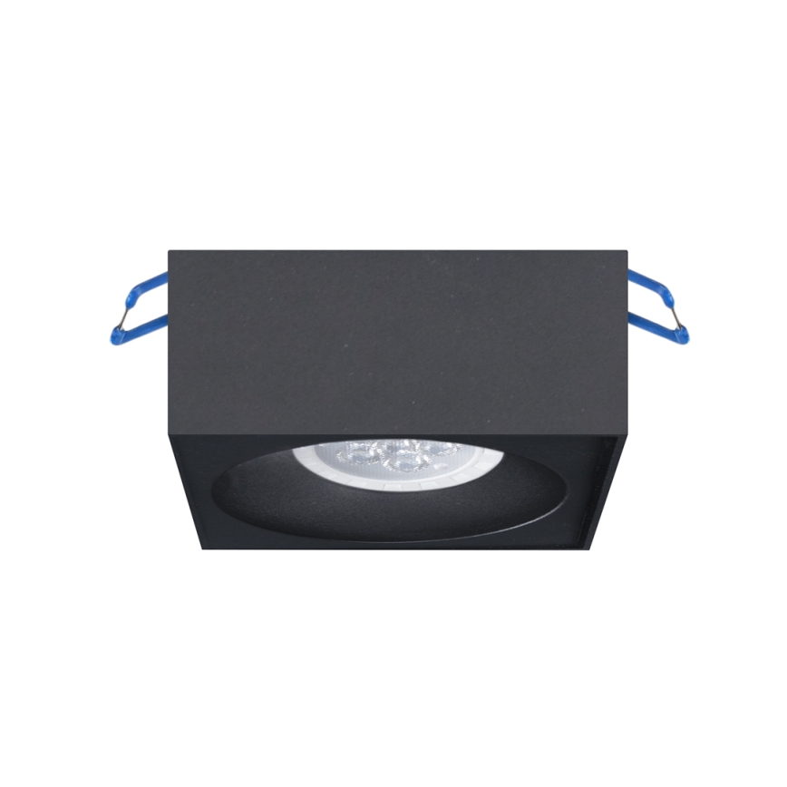 Iegremdējams starmetis BALI 1xGU5,3/MR16/25W/12V kvadrātveida melns