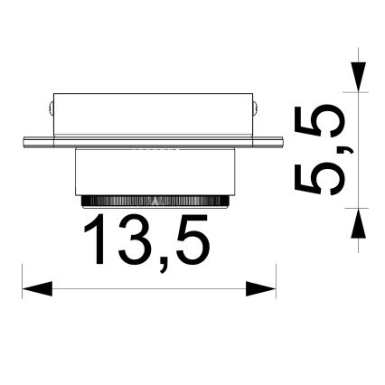 Iegremdējams starmetis KIDO 1xGX53/8W/230V melna/bēša/ozols