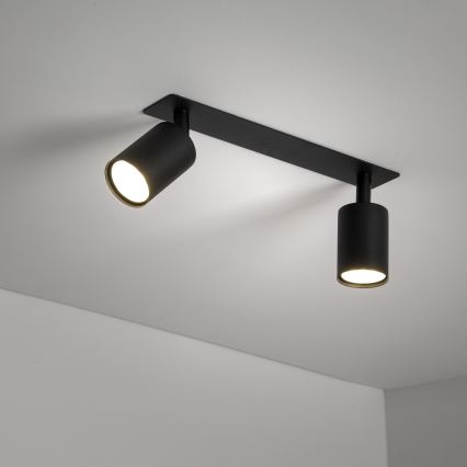 Iegremdējams starmetis NEX 2xGU10/10W/230V melna