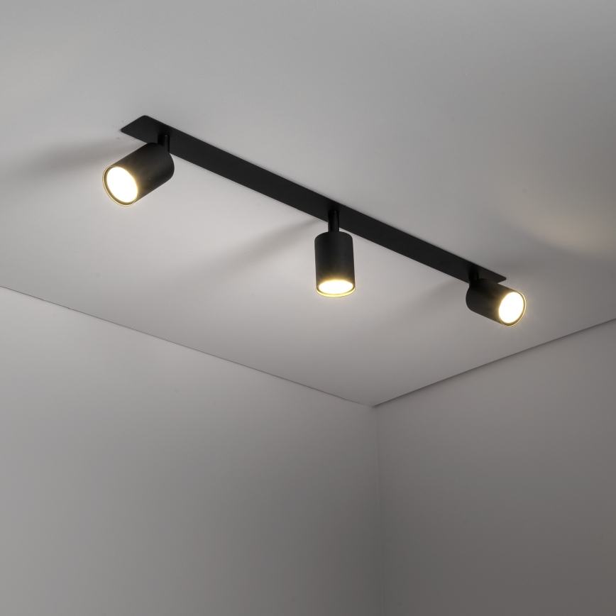Iegremdējams starmetis NEX 3xGU10/10W/230V melna