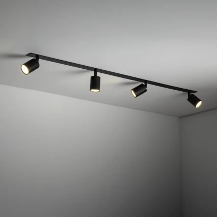 Iegremdējams starmetis NEX 4xGU10/10W/230V melna