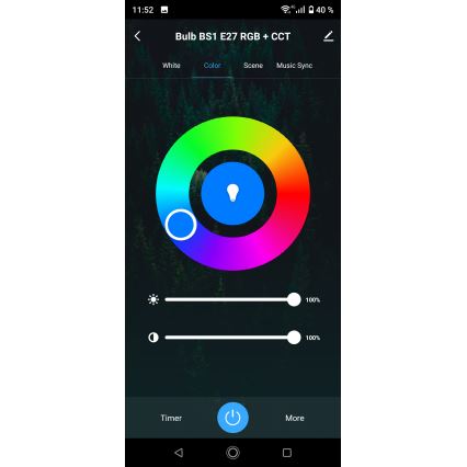 LED RGBW dimējama vannas istabas griestu lampa LED/15W/230V 3000-6500K Ø 22 cm IP54 balta Wi-Fi Tuya