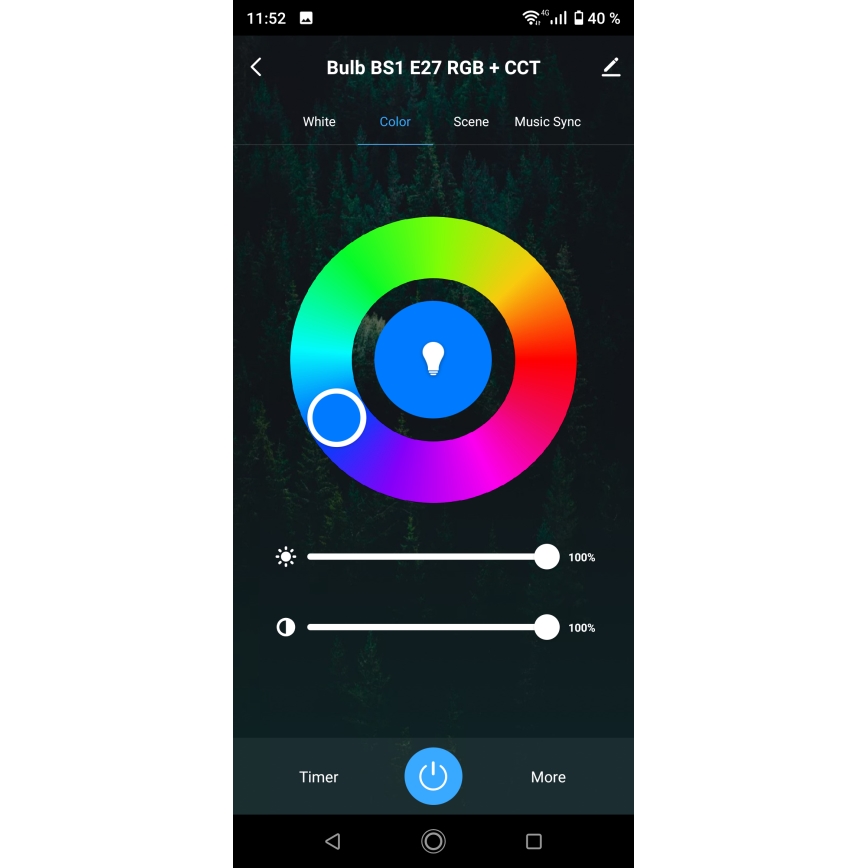 LED RGBW dimējama vannas istabas griestu lampa LED/24W/230V 3000-6500K 33x33 cm IP54 balta Wi-Fi