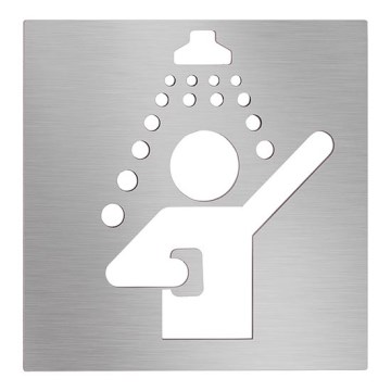 Ikona Duša 12x12 cm, nerūsējošais tērauds/sudraba