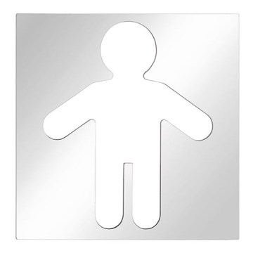 Ikona Vīrieši 12x12 cm nerūsējošais tērauds/sudraba