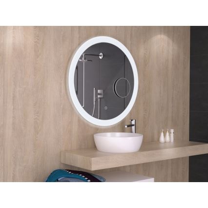 Immax 08229L - LED Aptumšojams vannas istabas spogulis ar fona gaismu ar atdalalāmu spoguli ANELLO IP44
