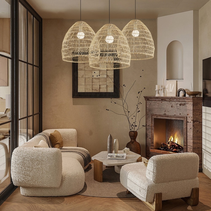 Pakaramā lampa uz kabeļa BOHO DELICADO 1xE27/40W/230V Ø 38 cm