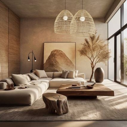 Pakaramā lampa uz kabeļa BOHO DELICADO 1xE27/40W/230V Ø 38 cm