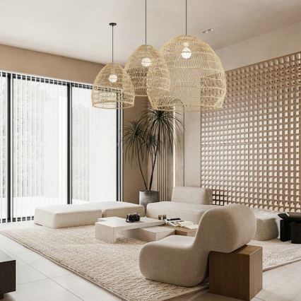 Pakaramā lampa uz kabeļa BOHO DELICADO 1xE27/40W/230V Ø 38 cm