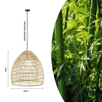 Pakaramā lampa uz kabeļa BOHO DELICADO 1xE27/40W/230V Ø 38 cm