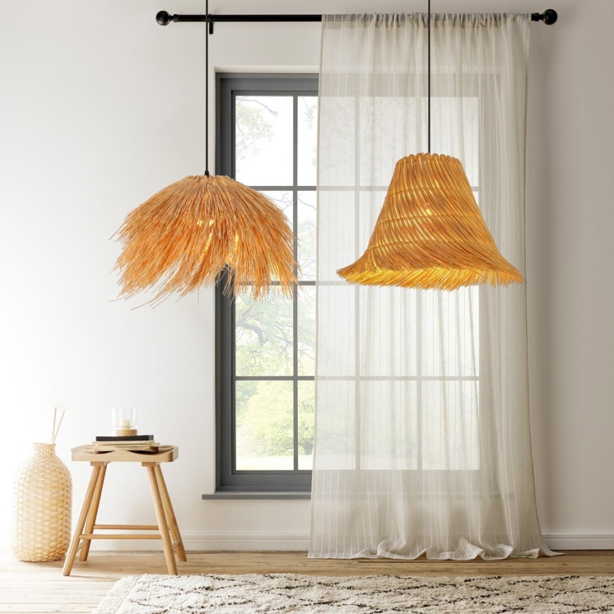 Lustra ar auklu NATURALEZA 1xE27/40W/230V d. 55 cm rotanga
