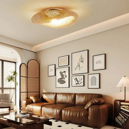 Griestu gaismeklis BOHO HILO 1xE27/40W/230V Ø 80 cm