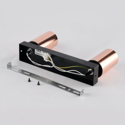 Spotgaismeklis PUNTO 2xGU10/9W/230V rožu zelts