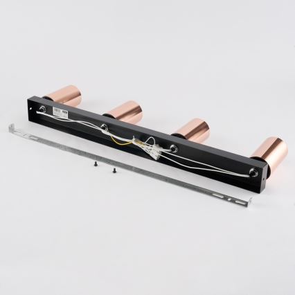 Virziena gaismeklis PUNTO 4xGU10/9W/230V rozā zelts