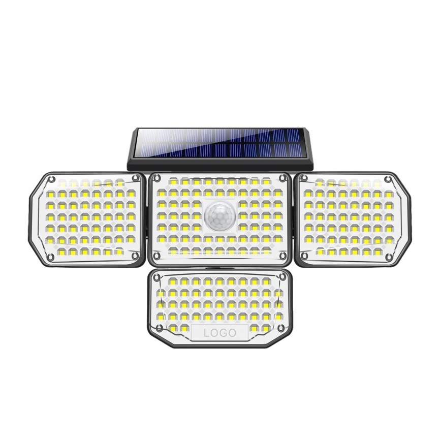 LED Saules enerģijas sienas lampa ar sensoru LED/5W/5,5V IP65 2400 mAh