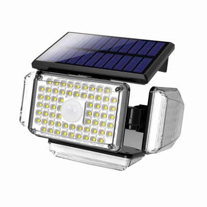 LED Saules enerģijas sienas lampa ar sensoru LED/5W/5,5V IP65 2400 mAh