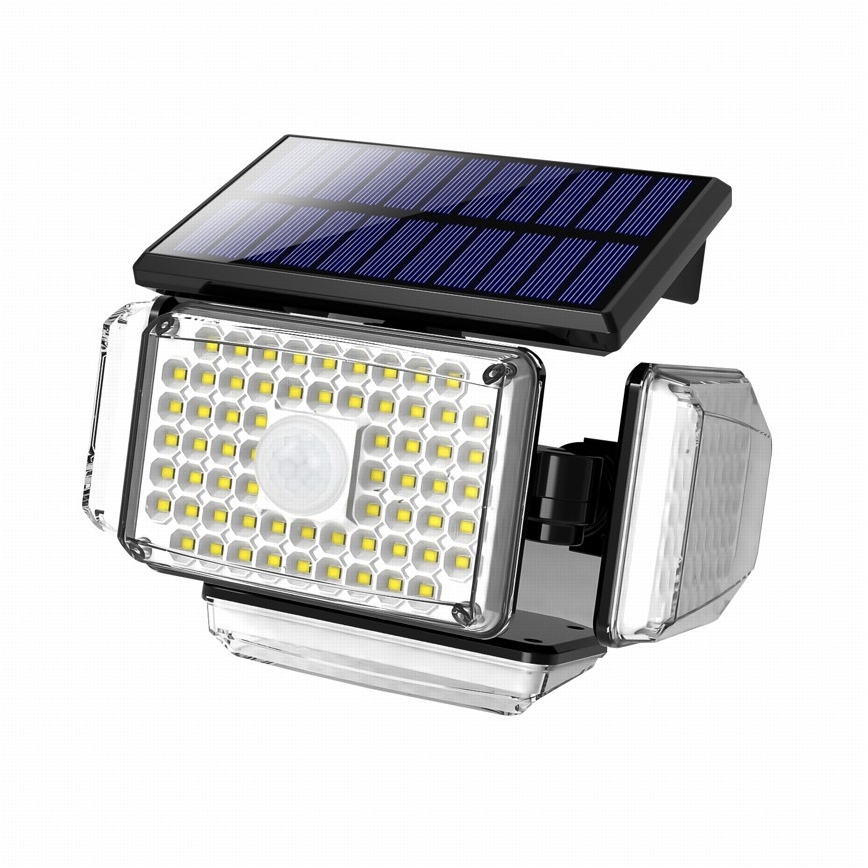 LED Saules enerģijas sienas lampa ar sensoru LED/5W/5,5V IP65 2400 mAh