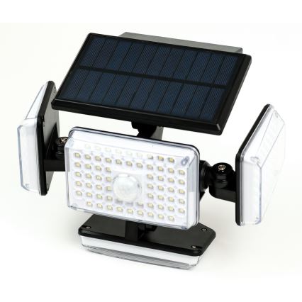 LED Saules enerģijas sienas lampa ar sensoru LED/5W/5,5V IP65 2400 mAh