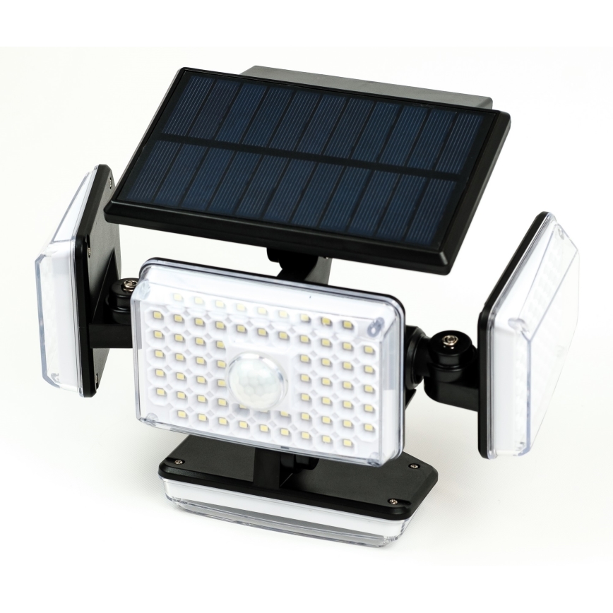 LED Saules enerģijas sienas lampa ar sensoru LED/5W/5,5V IP65 2400 mAh