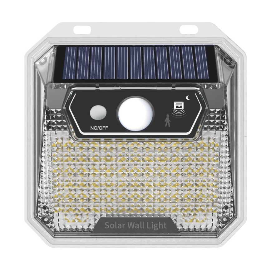 LED Saules enerģijas sienas lampa ar sensoru LED/3W/5,5V IP65 1200 mAh