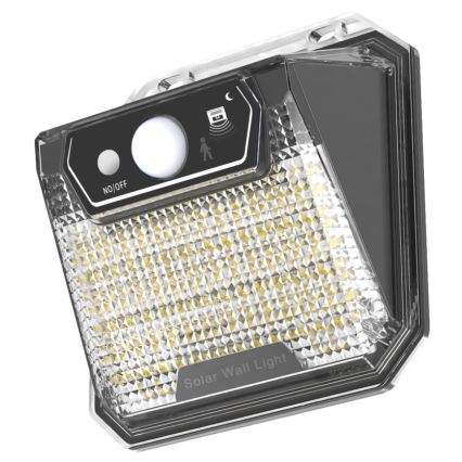 LED Saules enerģijas sienas lampa ar sensoru LED/3W/5,5V IP65 1200 mAh