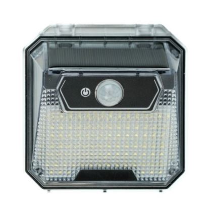 LED Saules enerģijas sienas lampa ar sensoru LED/3W/5,5V IP65 1200 mAh