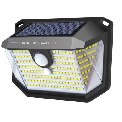 LED Saules enerģijas sienas lampa ar sensoru LED/4W/5,5V IP65 1200 mAh