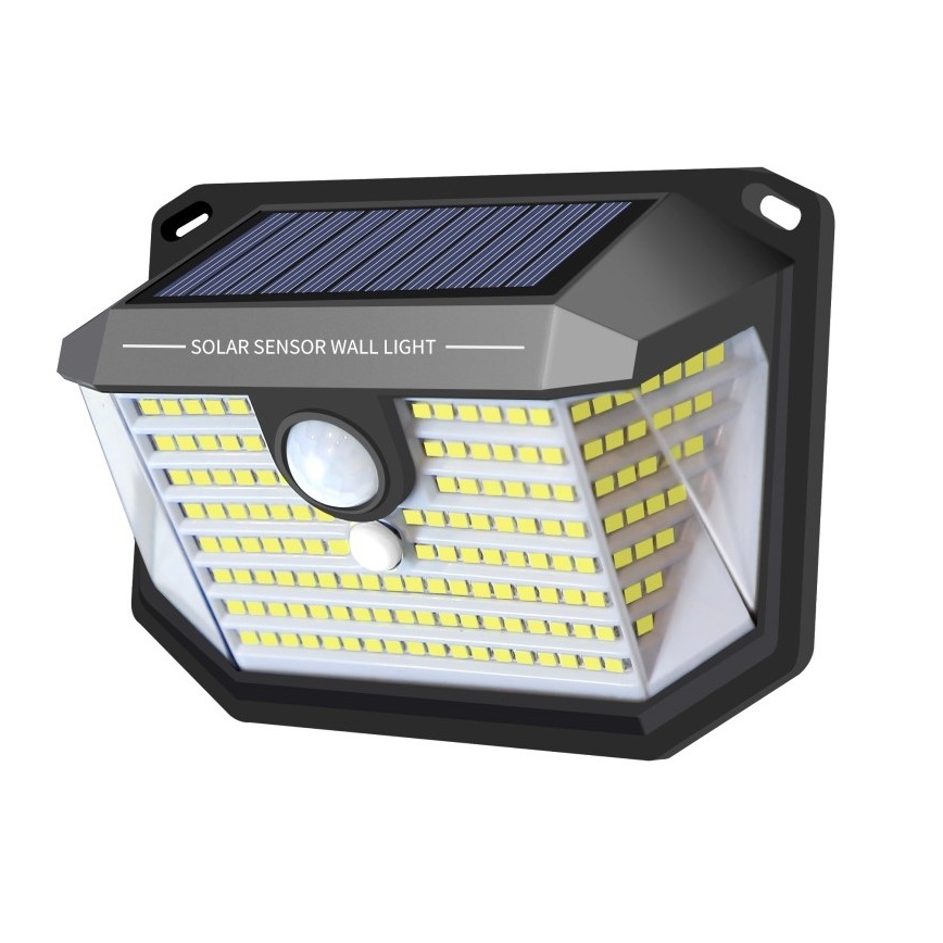 LED Saules enerģijas sienas lampa ar sensoru LED/4W/5,5V IP65 1200 mAh