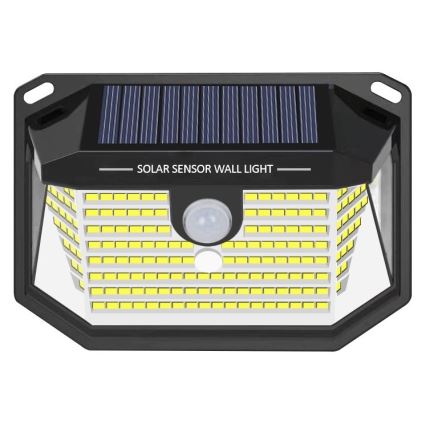 LED Saules enerģijas sienas lampa ar sensoru LED/4W/5,5V IP65 1200 mAh