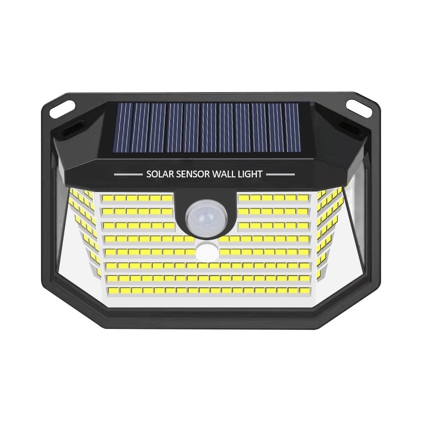 LED Saules enerģijas sienas lampa ar sensoru LED/4W/5,5V IP65 1200 mAh