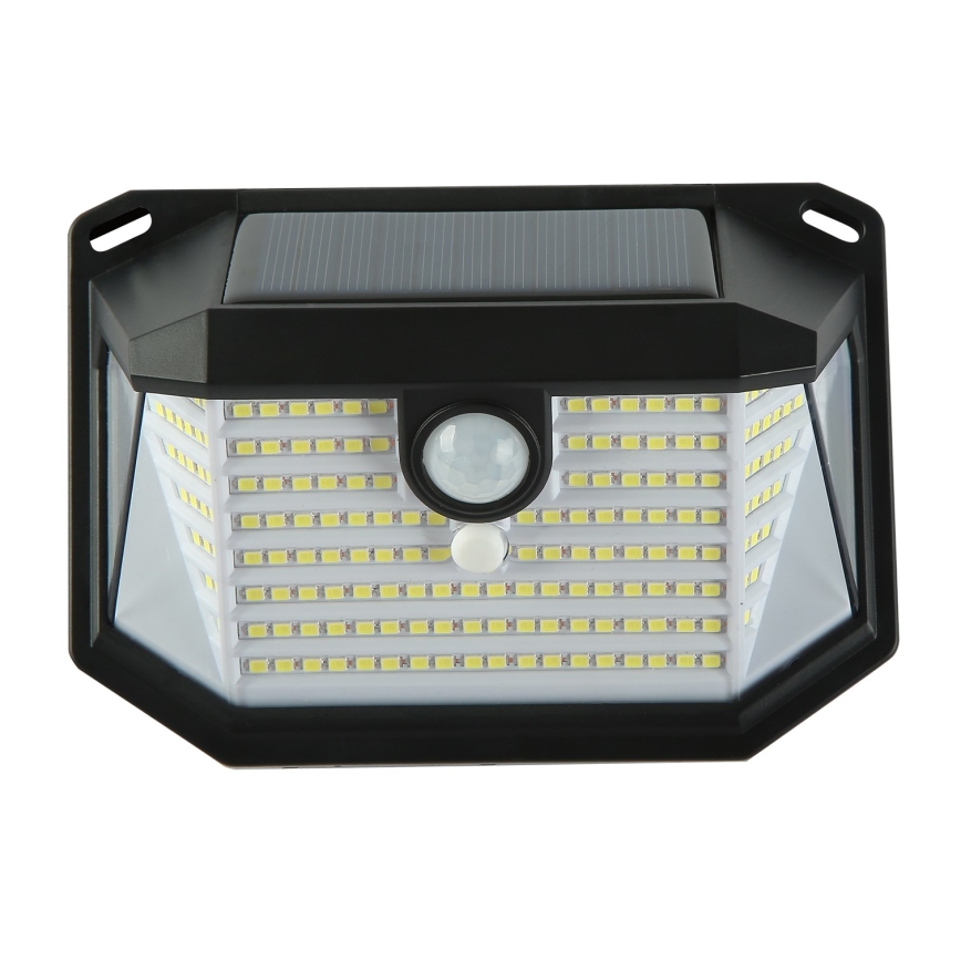 LED Saules enerģijas sienas lampa ar sensoru LED/4W/5,5V IP65 1200 mAh