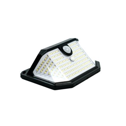 LED Saules enerģijas sienas lampa ar sensoru LED/4W/5,5V IP65 1200 mAh