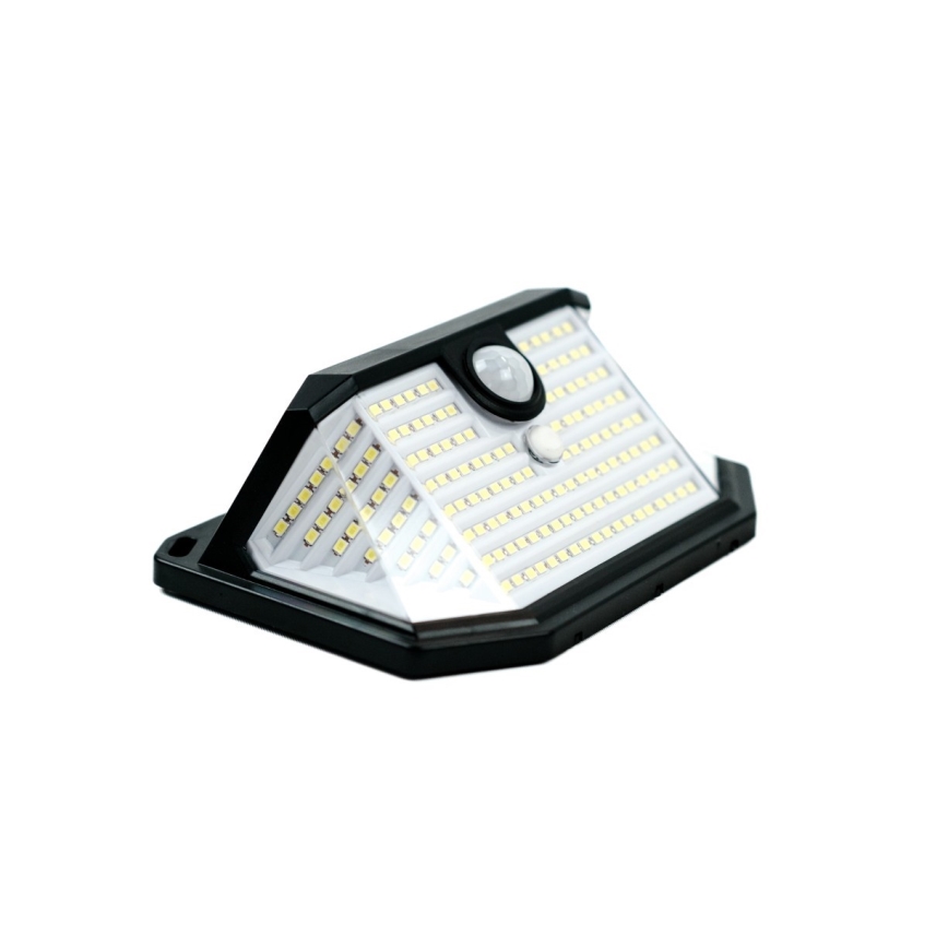 LED Saules enerģijas sienas lampa ar sensoru LED/4W/5,5V IP65 1200 mAh