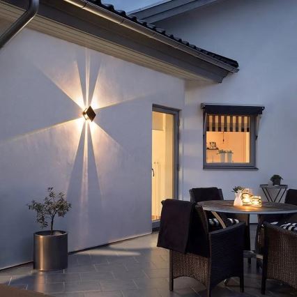 LED Saules enerģijas sienas lampa ar sensoru LED/2W/5V IP54 1300 mAh