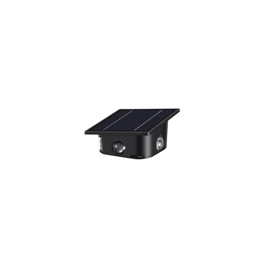 LED Saules enerģijas sienas lampa ar sensoru LED/2W/5V IP54 1300 mAh
