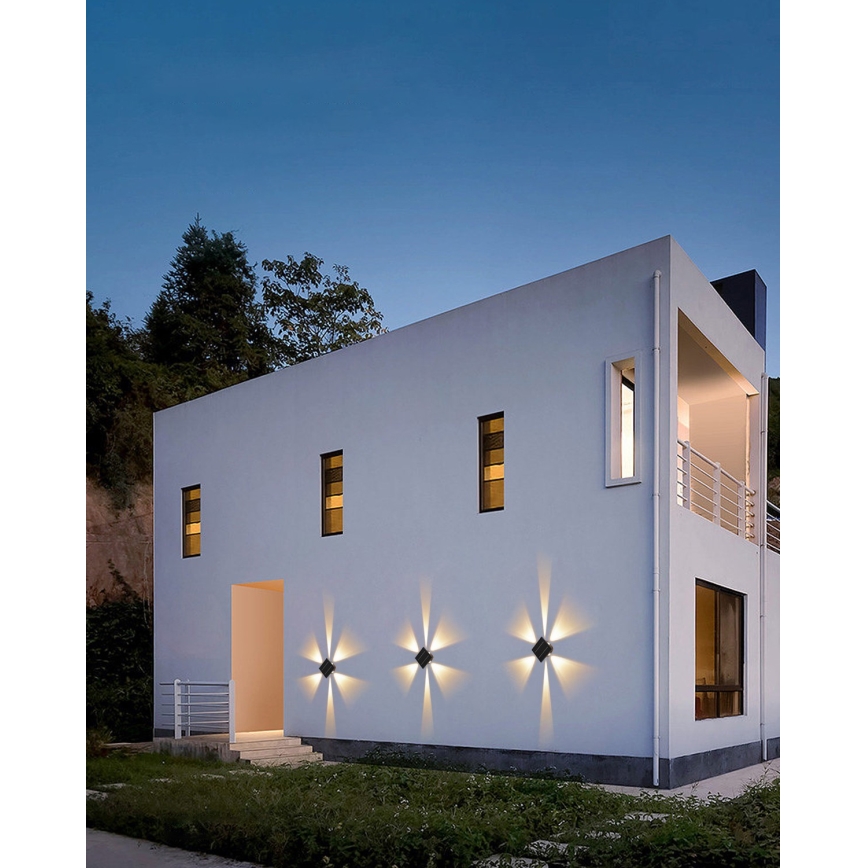 LED Saules enerģijas sienas lampa ar sensoru LED/2W/5V IP54 1300 mAh