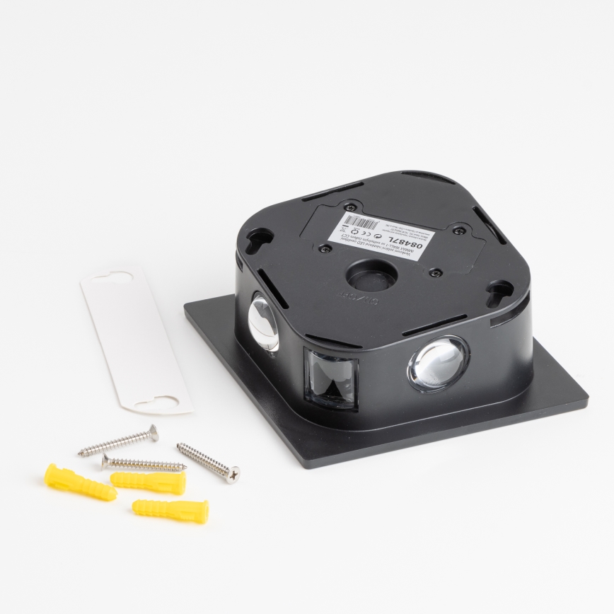 LED Saules enerģijas sienas lampa ar sensoru LED/2W/5V IP54 1300 mAh