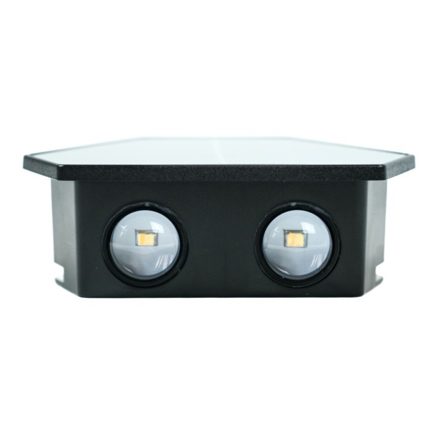 LED Saules enerģijas sienas lampa ar sensoru LED/2W/5V IP54 1300 mAh
