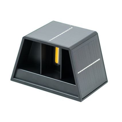LED Saules enerģijas sienas lampa ar sensoru LED/2W/5V IP54 1300 mAh