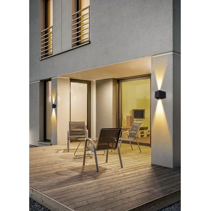 LED Saules enerģijas sienas lampa ar sensoru LED/2W/5V IP54 1300 mAh